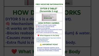 How Dytor 5 Works in Our Body? | Water Tablet Explained | Torsemide