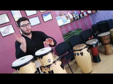 conga and bongo perfomance from Georgia by Nika Kalandadze
