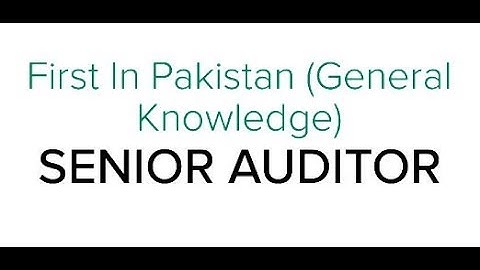 Most Repeated Senior Auditor | MCQs | past papers of fpsc