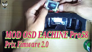 Mod OSD Eachine pro58 Diversity  Prix Fimware 2.0 Penggati Oled Diversity Rusak