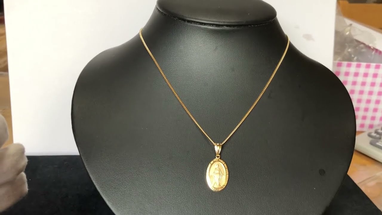K18 Japan Gold (necklace 3.1grams/40cm/2cut)+Pendant 1.1grams (One set ...