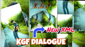 KGF DIALOGUE X TOOFAN XML || KGF SONG HARD XML FILE || smart avi xml king 👑 😎