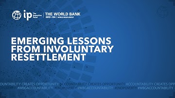 Emerging Lessons Series No. 1 - Involuntary Resettlement