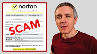 Norton Purchase Confirmation Scam Email for LifeLock (2024)