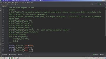 Print fonksiyonu end parametresi Python #5