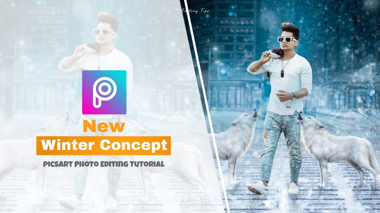 PicsArt Best Winter Photo Editing  PicsArt Background Change HD Manipulation - Winter Editing