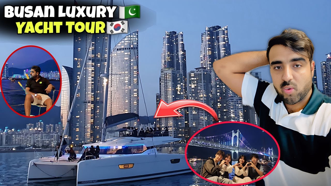 "Luxury Yacht Tour in Busan 🌊 | VIP Cruise Experience in South Korea 🇰🇷" || Ahmad Vlogs