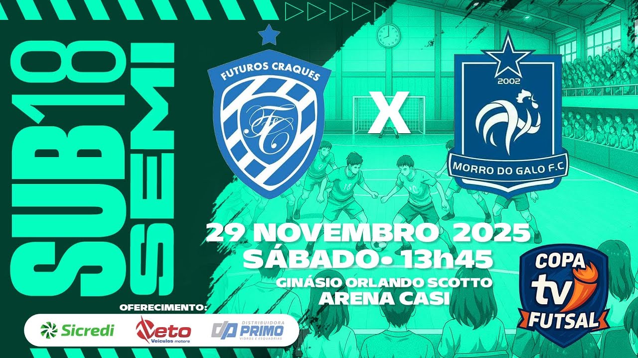 SUB18 – Semifinal – FC São Miguel X Morro do Galo – Copa TVitapê 2025 – 