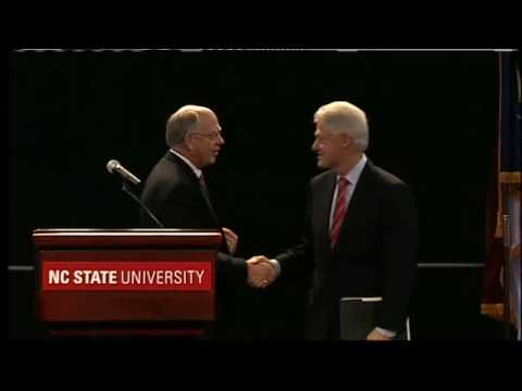 Bill Clinton speaks at NC State Millennium Seminars