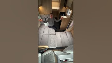 How To Make Motorhome Single & Double Beds 🛌 From Dinette #shorts