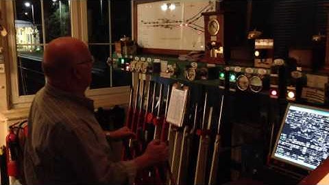 Mick Rogers Last Day on the Railway at Hampden Park Signal Box 16/11/2013