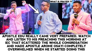 APST AROME SON APST EDU CAME REALLY PREPARED, WATCH WHAT HE DID THIS MORNING WHILE PREACHING AT IEC