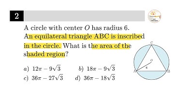 SAT Geometry: Circle with Equilateral Triangle