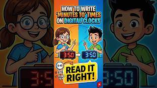 How to Write  Minutes To  Times on Digital Clocks