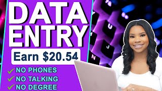 Act Fast! Earn $20.54/Hour | Data Entry Work From Home! (No Phones!)