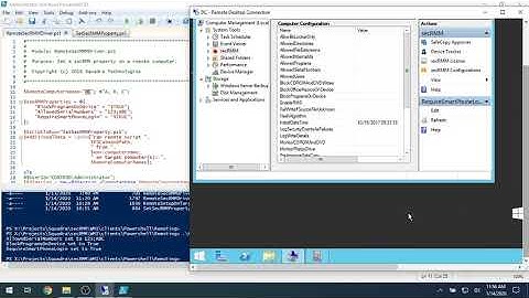 secRMM management using PowerShell and WinRM