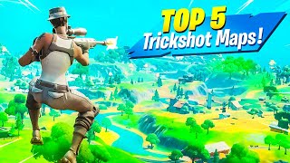 TOP 5 TRICKSHOT MAPS in Fortnite Creative!!