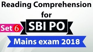 Reading Comprehension for SBI PO Mains exam 2018 - Set 6 , Learn English for competitive exams screenshot 5