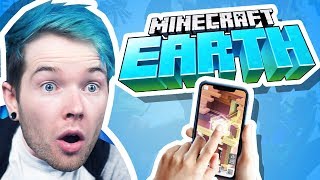 Reacting to the NEW MINECRAFT GAME! (Minecraft Earth)