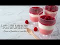 Low carb raspberry and cream mousse | Mousse de framboise et crème | Low carb, Keto