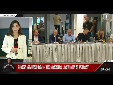 შეხვედრა დიპლომატებთან - შეუთანხმებლობა „ნაციონალურ მოძრაობაში“