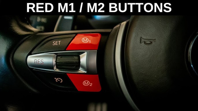 Foto: BMW M5 Competition, Tasten im Lenkrad und rote 'M2