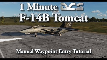 1 Minute DCS - F-14B Tomcat - Waypoint Entry Tutorial