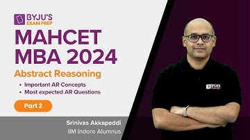 MAHCET MBA 2024 | Abstract Reasoning Decoded | Part 2 | CET MBA 2024 Preparation | BYJU