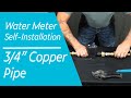 Water Meter Installation - 3/4" Copper Pipe