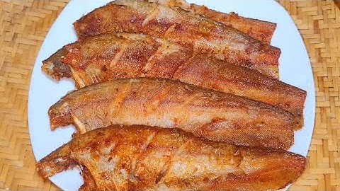 Cá thác lác muối chiên / cách chiên cá giòn ngon