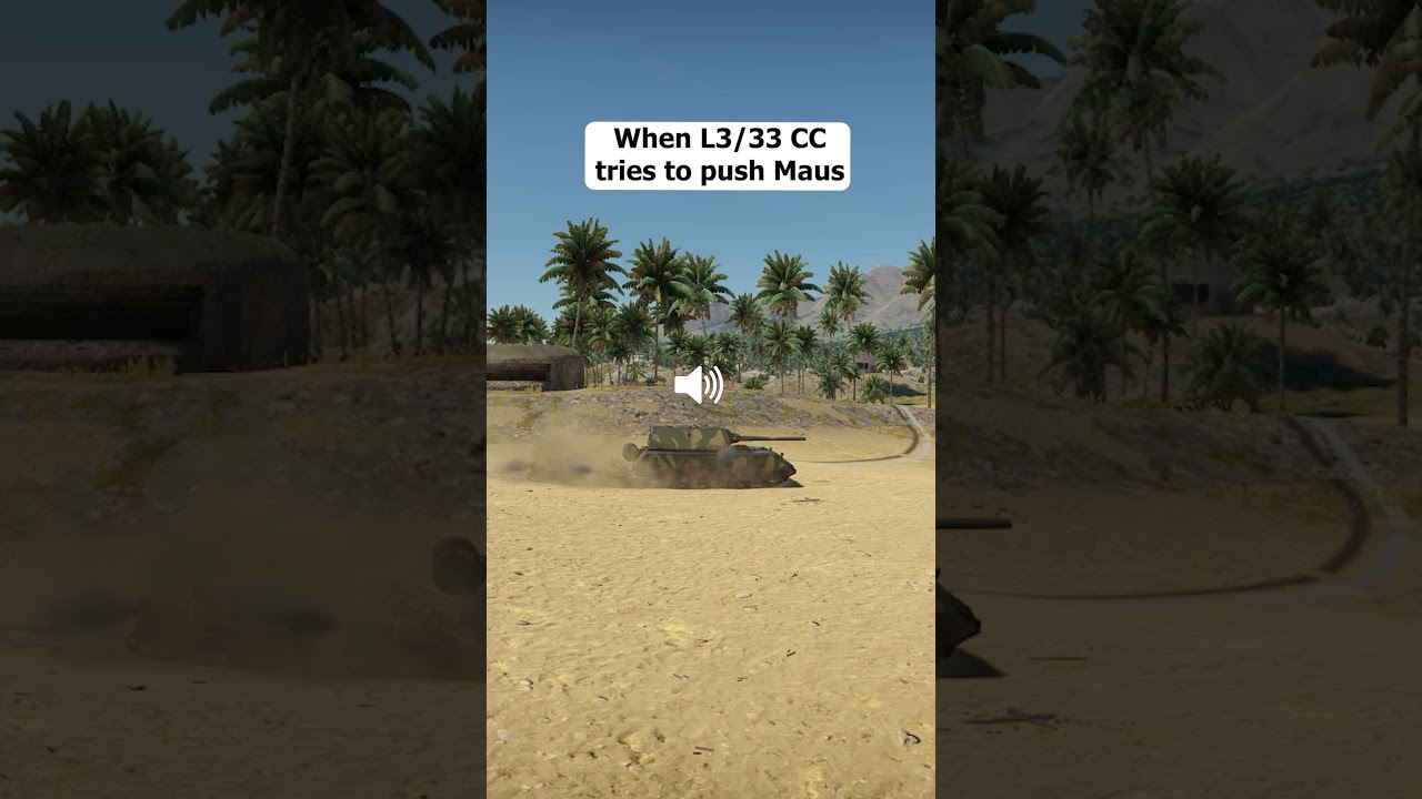 When L3/33 CC tries to push Maus but War Thunder #shorts #fyp #fypシ #warthundergameplay #warthunder