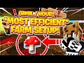 The Most Efficient Mushroom Farm Set-up (8 Million Coins per Hour!) -- Hypixel Skyblock