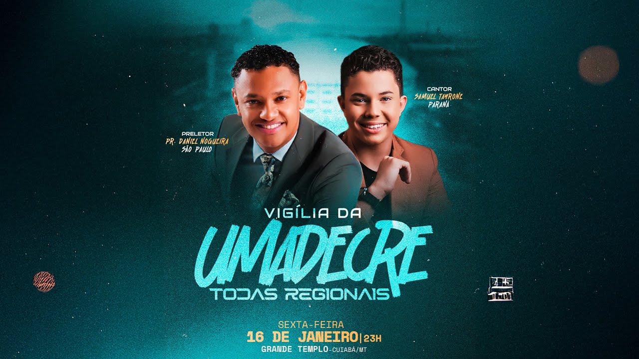 VIGÍLIA AO VIVO | PRÉ-CONGRESSO UMADECRE 2026 | 16/01/2026 | 5º DIA | GRANDE TEMPLO
