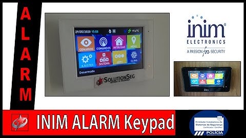 Inim Electronics Alarm Touchscreen Keypad Alien Presentation - Teclado Alarme Touchscreen de 4"