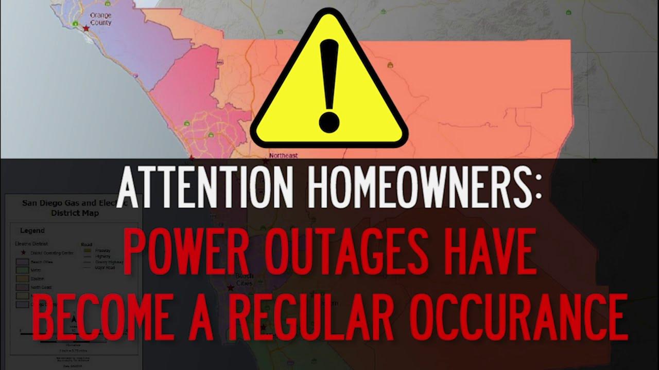SDG&E Power Outages What You Can Do YouTube