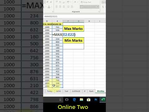 Video: Care este formula maximului în Excel?