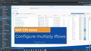 Configure multiply SAP CPI iflows with different properties