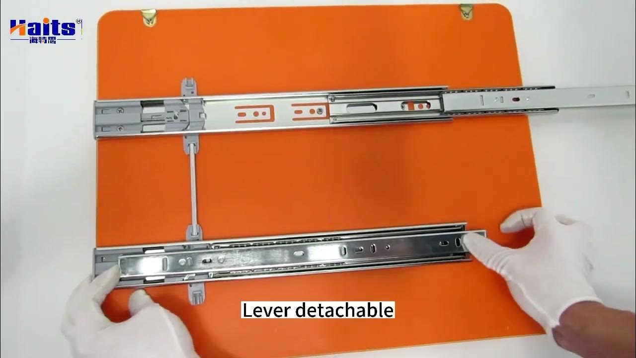 Antitilt drawer slide with soft closing. YouTube