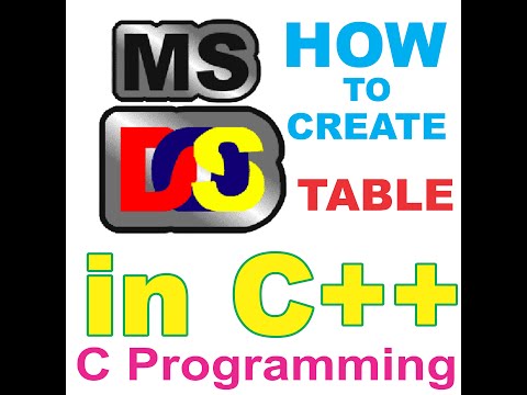 #Design #C++ #Programming #High_level_programming_language #create How to create Table in TURBO C++