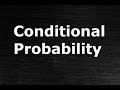 Conditional Probability - Example