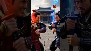 Glowing Blade Collision Lightning Storm 🌩️ #shorts #samuraibattle #fantasy