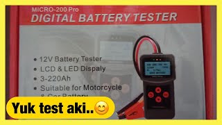 Lancol Micro-200 Pro Alat Test Aki Digital Battery Tester Motor Mobil
