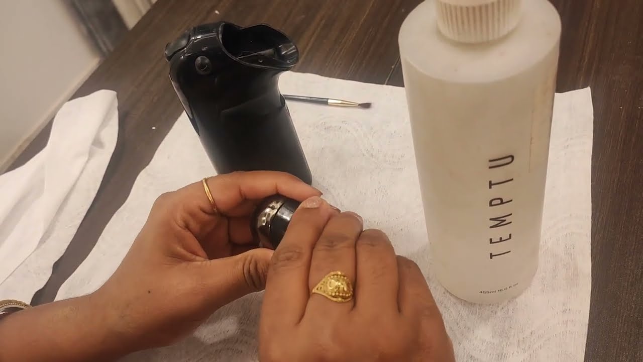 How to clean Temptu Air Brush Machine. (Best Airbrush Machine For Makeup)