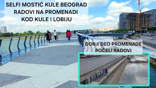 Beograd na vodi-krenuli radovi na donjem delu Promenade(deking,farbanje ograda)mostić i promenada