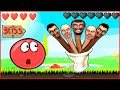 Red Ball 4 vs skibidi toilet Boss.All Levels.Красный шарик против Босса туалета скибиди