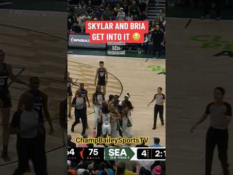 Skylar Diggins get HEATED With Bria Hartley After Hard Foul #WNBA #viral #basketball #shorts