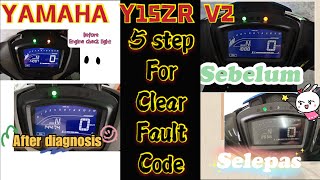 5 Step How To Clear Fault Code Yamaha Y15zr V2 Ysuku Youtube