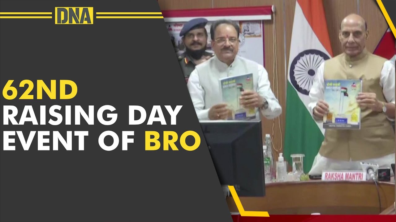 Rajnath Singh attends 62nd Raising Day event of Border Roads Organisation in Delhi