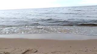 Ладога волны песчаный берег