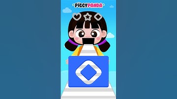 Match The Shapes #fyp #piggypanda #kidslearning #shapes #minglegamesong #minglegame